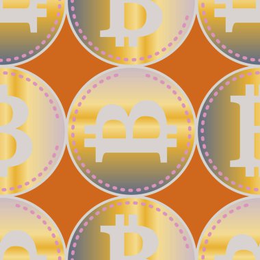 bitcoins parlak parlak pahalı sikkeleri ile Seamless modeli 