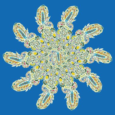 Stil zentangle yeni simetrik mandala doodle ile sanat esin kaynağı oldu. Duvar kağıdı, desen dolgularını, web sayfaları, yüzey dokuları için dekoratif nesne-ebilmek var olmak kullanılmış.