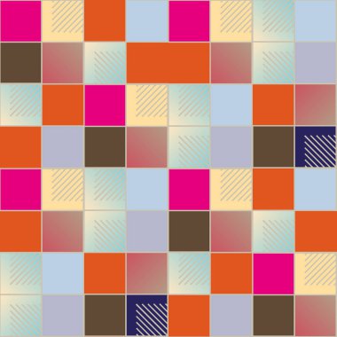 soyut geometrik renkli seamless modeli. vektör çizim