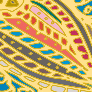 Zentangle arka plan çok renkli kaos seamless modeli örgü