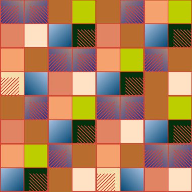 soyut geometrik renkli seamless modeli. vektör çizim