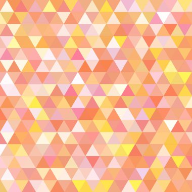 Sorunsuz üçgenler desen. Arka plan ile renkli geometrik şekiller. Vektör