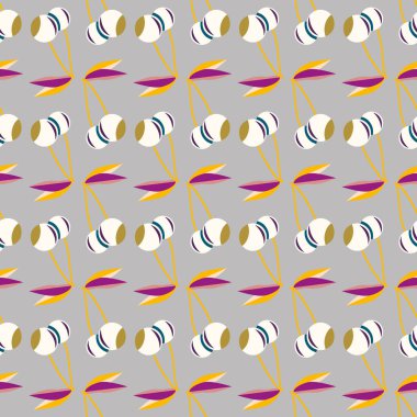 Kiraz, vektör çizim ile vektör seamless modeli 