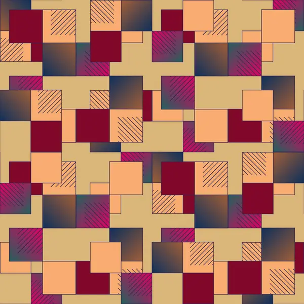 Abstracto Geométrico Patrón Inconsútil Colorido — Vector de stock