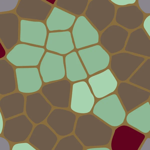 抽象的なカラフルなモザイクのシームレスなパターン — ストックベクタ