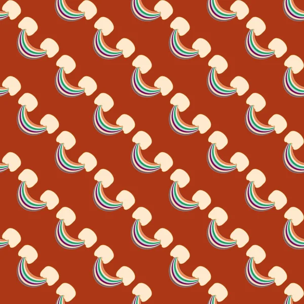 Pola Rainbow Mulus Desain Pelangi Untuk Tekstil Desain Interior Linen - Stok Vektor