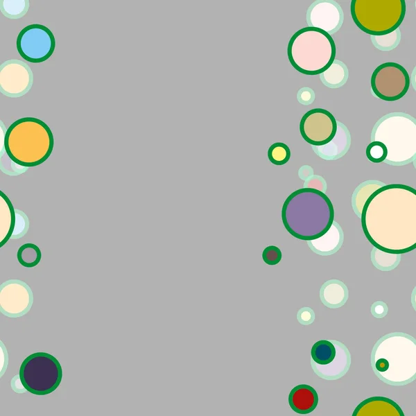 Abstracte Geometrische Kleurrijke Naadloze Patroon Met Cirkels Vectorillustratie Voor Achtergrond — Stockvector