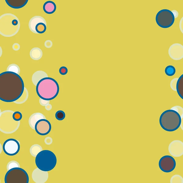 Modèle Abstrait Géométrique Coloré Sans Couture Avec Des Cercles Illustration — Image vectorielle