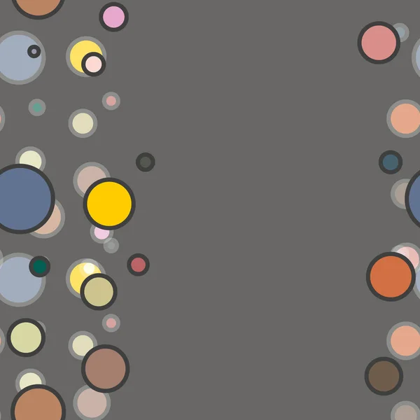Patrón Sin Costura Geométrico Abstracto Colorido Con Círculos Ilustración Del — Vector de stock