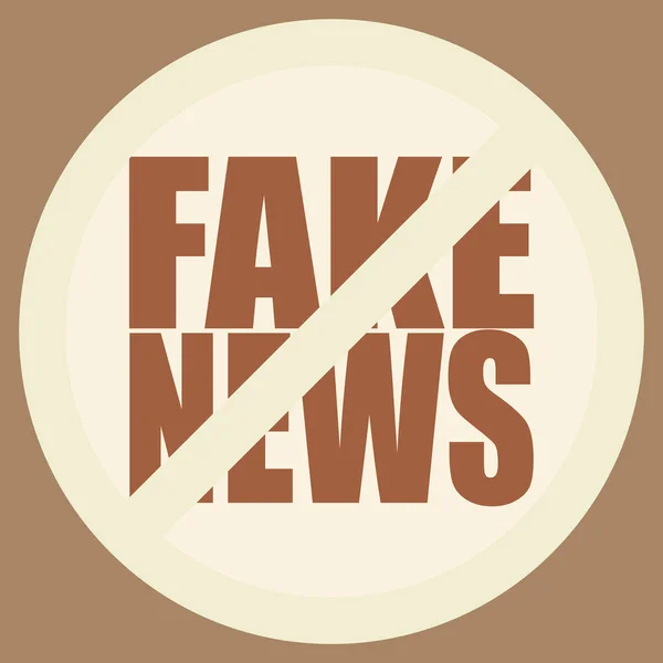 Logo Concettuale Fake News Problemi Globali Dell Umanità Illustrazione Vettoriale — Vettoriale Stock