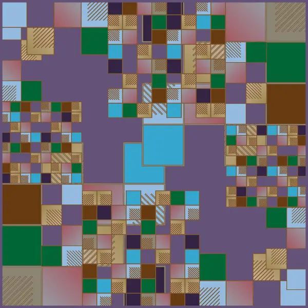 Абстрактний Геометричний Барвистий Безшовний Візерунок — стоковий вектор