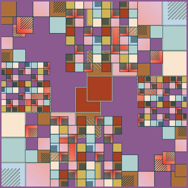 Abstracto Geométrico Patrón Inconsútil Colorido — Archivo Imágenes Vectoriales