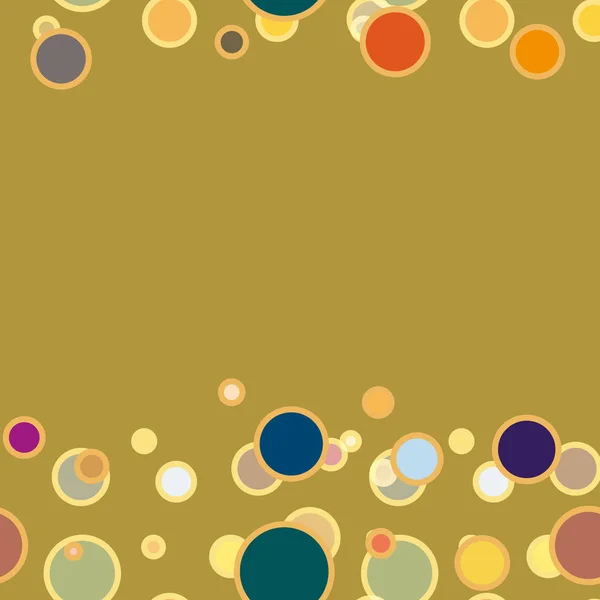 Modèle Abstrait Géométrique Coloré Sans Couture Avec Des Cercles Illustration — Image vectorielle