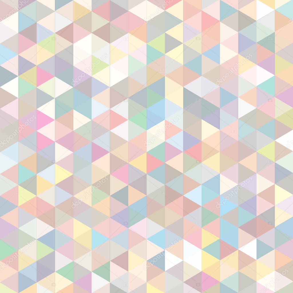 Seamless triangles pattern. Background with geometric colorful shapes. Vector