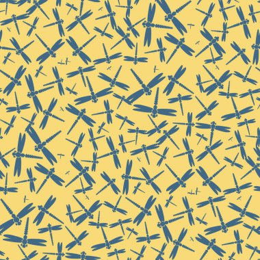 Dekoratif renkli seamless modeli ile şirin yusufçuk