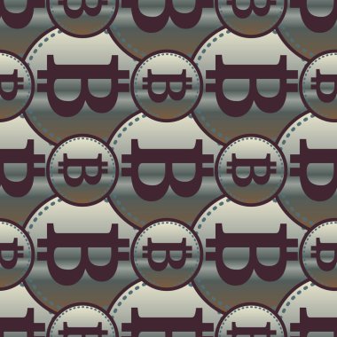 bitcoins parlak parlak pahalı sikkeleri ile Seamless modeli 