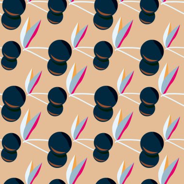 Kiraz için arka plan ile renkli seamless modeli. 