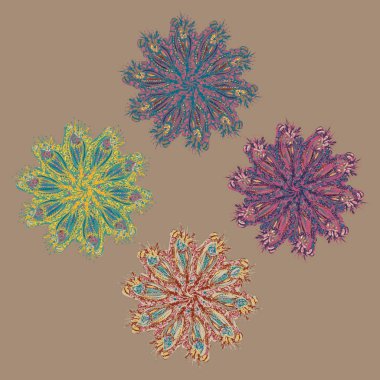 Stil zentangle yeni simetrik mandala doodle ile sanat esin kaynağı oldu. Duvar kağıdı, desen dolgularını, web sayfaları, yüzey dokuları için dekoratif nesne-ebilmek var olmak kullanılmış.