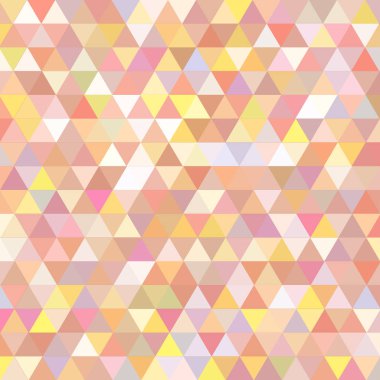 Sorunsuz üçgenler desen. Arka plan ile renkli geometrik şekiller. Vektör