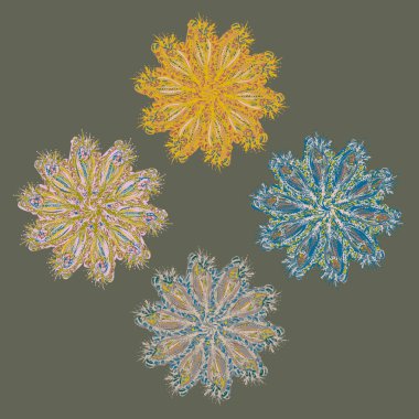 Stil zentangle yeni simetrik mandala doodle ile sanat esin kaynağı oldu. Duvar kağıdı, desen dolgularını, web sayfaları, yüzey dokuları için dekoratif nesne-ebilmek var olmak kullanılmış.