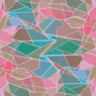 soyut geometrik renkli Dikişsiz desen vektör çizim