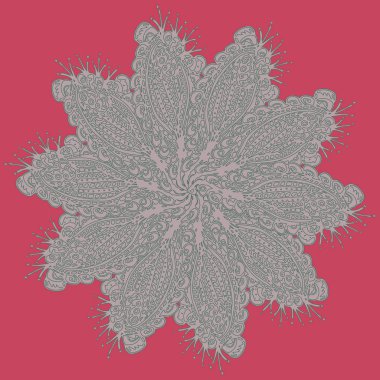 Stil zentangle yeni simetrik mandala doodle ile sanat esin kaynağı oldu. Duvar kağıdı, desen dolgularını, web sayfaları, yüzey dokuları için dekoratif nesne-ebilmek var olmak kullanılmış.