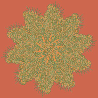 Stil zentangle yeni simetrik mandala doodle ile sanat esin kaynağı oldu. Duvar kağıdı, desen dolgularını, web sayfaları, yüzey dokuları için dekoratif nesne-ebilmek var olmak kullanılmış.