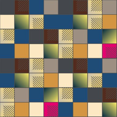 soyut geometrik renkli seamless modeli. vektör çizim