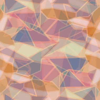 soyut geometrik renkli Dikişsiz desen vektör çizim