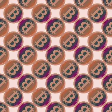 bitcoins parlak parlak pahalı sikkeleri ile Seamless modeli 