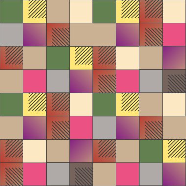 soyut geometrik renkli seamless modeli. vektör çizim