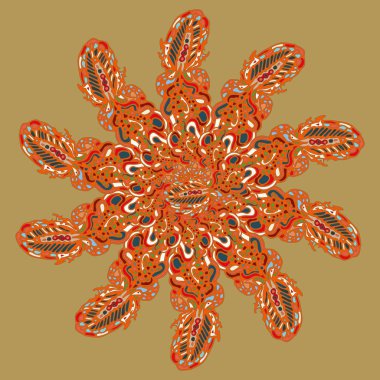 Stil zentangle yeni simetrik mandala doodle ile sanat esin kaynağı oldu. Duvar kağıdı, desen dolgularını, web sayfaları, yüzey dokuları için dekoratif nesne-ebilmek var olmak kullanılmış.