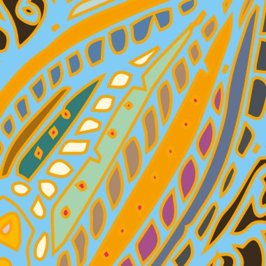 Zentangle arka plan çok renkli kaos seamless modeli örgü