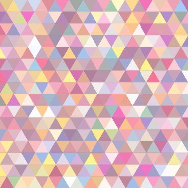 Sorunsuz üçgenler desen. Arka plan ile renkli geometrik şekiller. Vektör