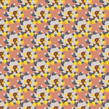 soyut geometrik renkli Dikişsiz desen arka plan için vektör çizim