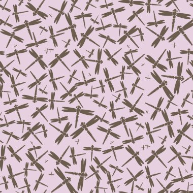 Dekoratif renkli seamless modeli ile şirin yusufçuk