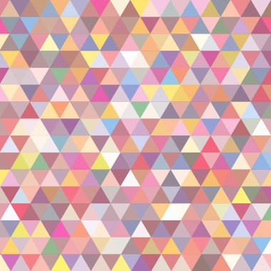 Sorunsuz üçgenler desen. Arka plan ile renkli geometrik şekiller. Vektör