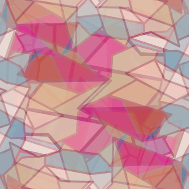 soyut geometrik renkli Dikişsiz desen vektör çizim