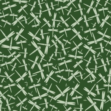 Dekoratif renkli seamless modeli ile şirin yusufçuk