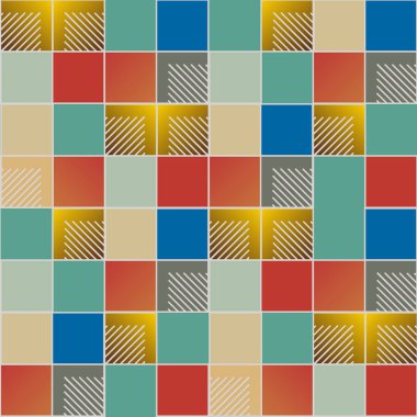 soyut geometrik renkli seamless modeli. vektör çizim