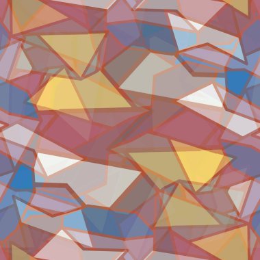 soyut geometrik renkli Dikişsiz desen vektör çizim