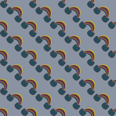 Gökkuşağı seamless modeli. Gökkuşağı Dizayn Tekstil, iç tasarım, keten, vb için. Şirin soyut çocuklar arka plan.