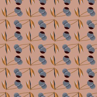 Kiraz, vektör çizim ile vektör seamless modeli 