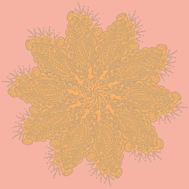 Stil zentangle yeni simetrik mandala doodle ile sanat esin kaynağı oldu. Duvar kağıdı, desen dolgularını, web sayfaları, yüzey dokuları için dekoratif nesne-ebilmek var olmak kullanılmış.