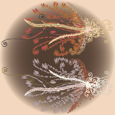 Yeni tasarım çalışmaları için el yapımı doodle ile soyut desen