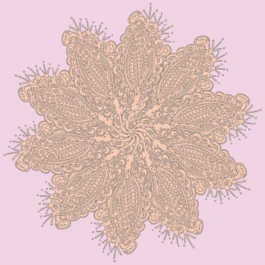 Stil zentangle yeni simetrik mandala doodle ile sanat esin kaynağı oldu. Duvar kağıdı, desen dolgularını, web sayfaları, yüzey dokuları için dekoratif nesne-ebilmek var olmak kullanılmış.