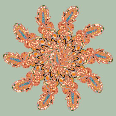 Stil zentangle yeni simetrik mandala doodle ile sanat esin kaynağı oldu. Duvar kağıdı, desen dolgularını, web sayfaları, yüzey dokuları için dekoratif nesne-ebilmek var olmak kullanılmış.