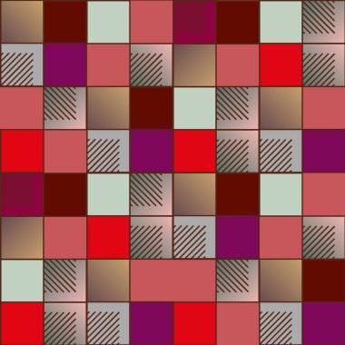 soyut geometrik renkli seamless modeli. vektör çizim