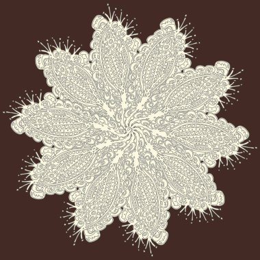 Stil zentangle yeni simetrik mandala doodle ile sanat esin kaynağı oldu. Duvar kağıdı, desen dolgularını, web sayfaları, yüzey dokuları için dekoratif nesne-ebilmek var olmak kullanılmış.