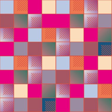 soyut geometrik renkli seamless modeli. vektör çizim